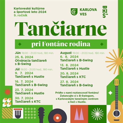 Utorkové tančiarne pri fontáne Rodina - B-Swing