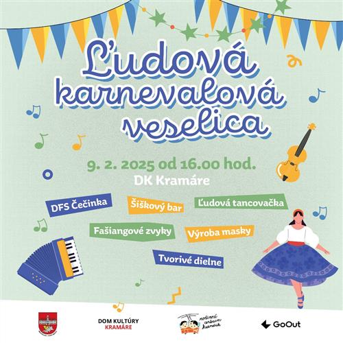 Ľudová karnevalová veselica v DK Kramáre