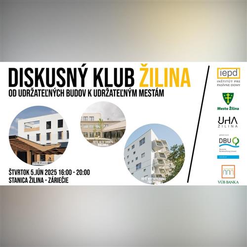 Diskusný klub v Trenčíne „Od udržateľných budov k udržateľným mestám“