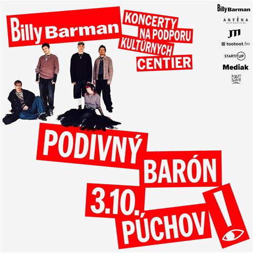 Billy Barman | Koncerty na podporu kultúrnych centier | Púchov